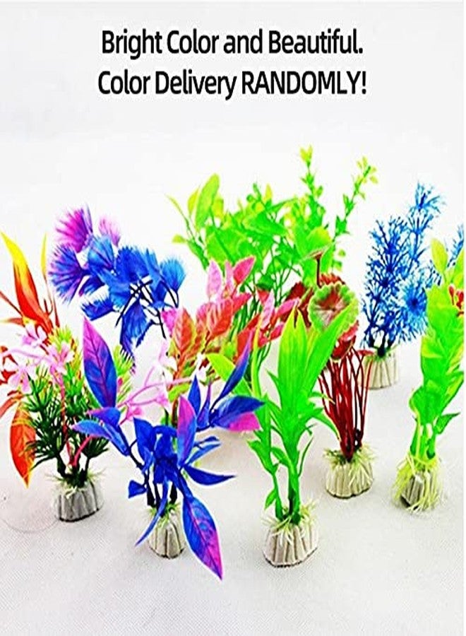 VAYINATO® Artificial Aquarium Plants Fish Tank Decorations Plastic Aquarium Plants (Random Color) (Pack of 10) by Petzlifeworld - Image 5